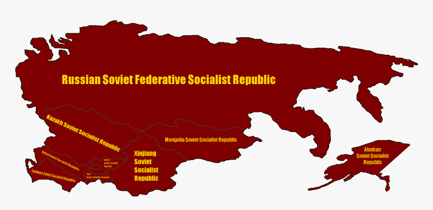 Sovietmap - North East South West Asia, HD Png Download, Free Download