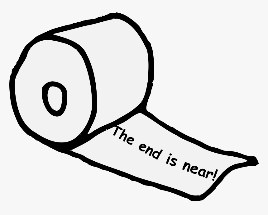 Toilet Paper The End, HD Png Download, Free Download