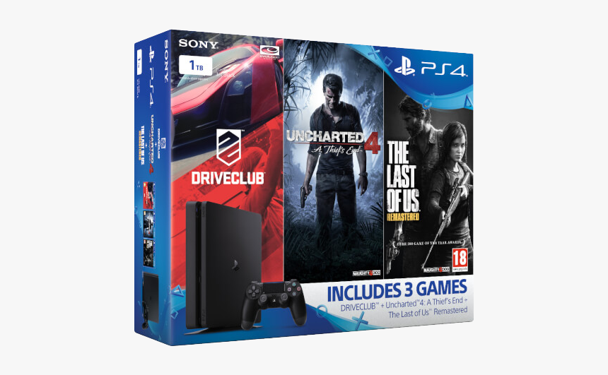 Ps4 Slim Uncharted 4 Bundle, HD Png Download, Free Download