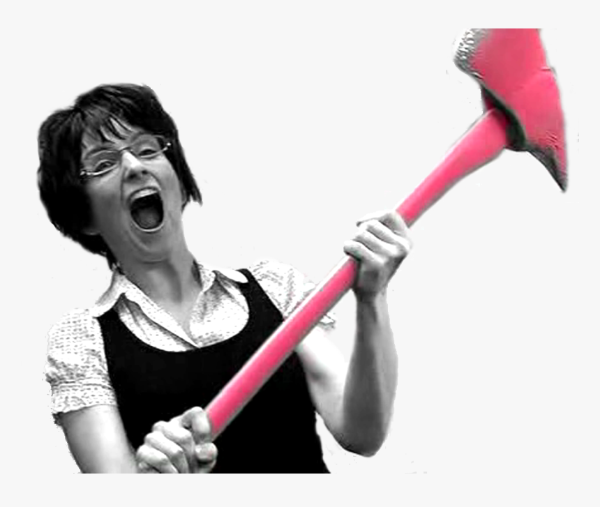 Persontina Fey With An Ax, From An Snl Commercial - Tina Fey Axe, HD Png Download, Free Download