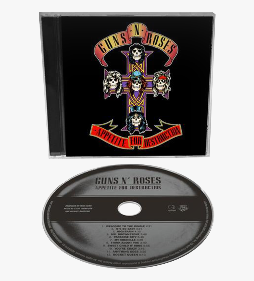 Guns N Roses Appetite For Destruction Spotify, HD Png Download, Free Download