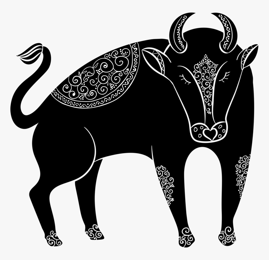 Visual Arts,silhouette,art - Taurus Transparent Background, HD Png Download, Free Download