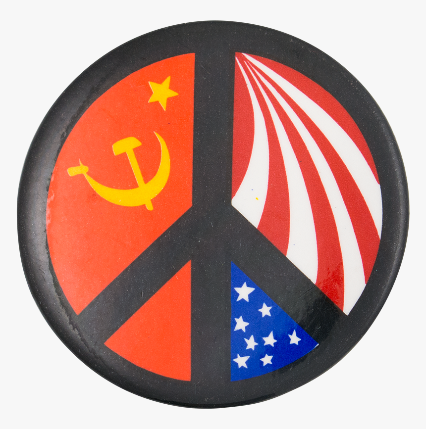 Peace Sign Ussr And United States Cause Button Museum, HD Png Download, Free Download
