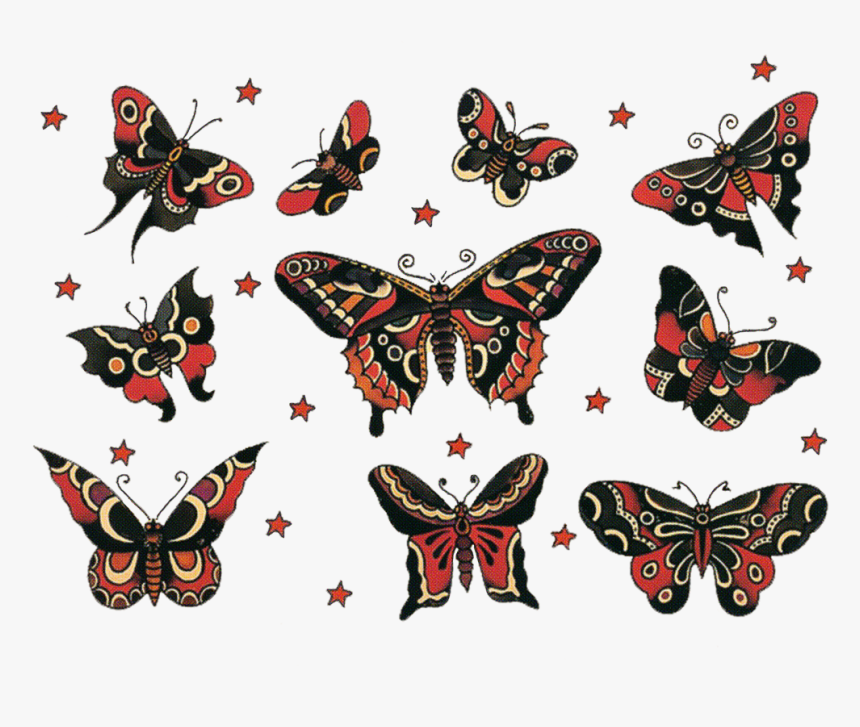 Image Result For Old School Butterfly Design, HD Png Download, Free Download