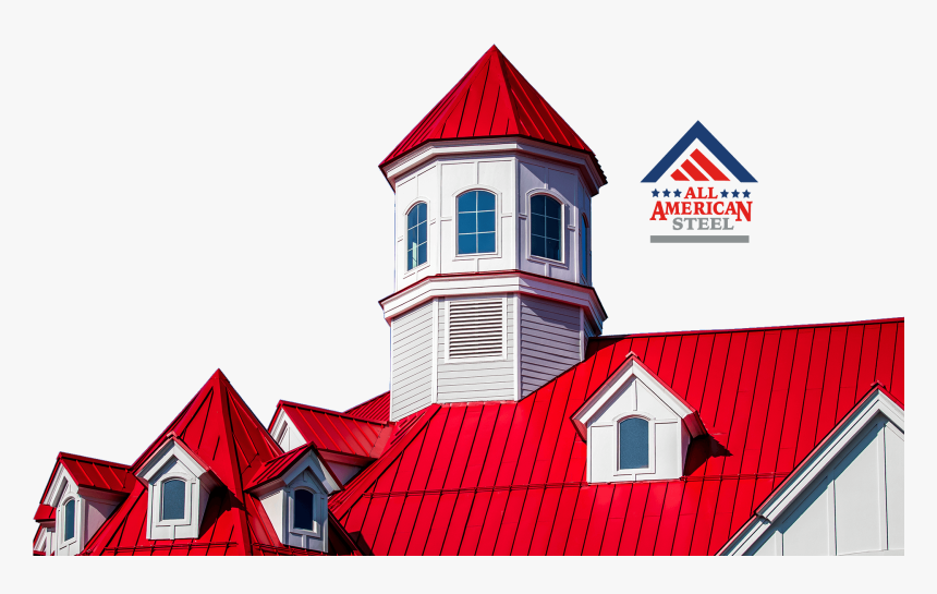 All American Steel Banner Of House Using Red Metal, HD Png Download, Free Download