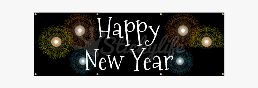 Happy New Year Banner Png, Transparent Png, Free Download