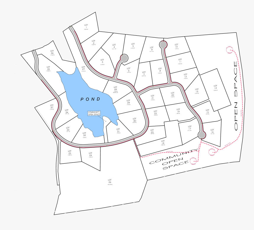 North Pond Colchester Ct Lot Map, HD Png Download, Free Download