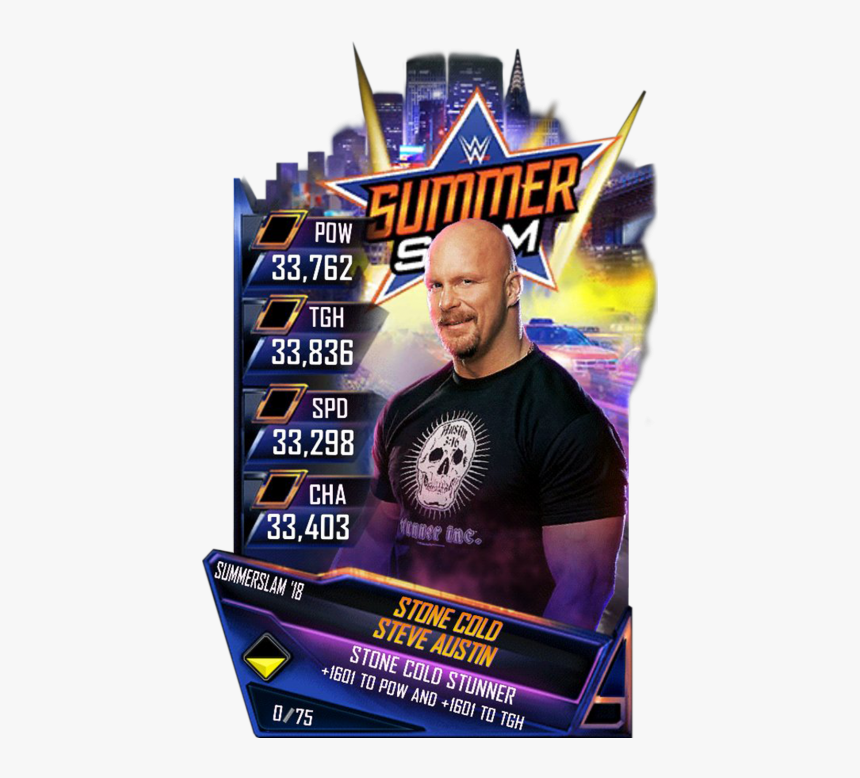 Steveaustin S4 21 Summerslam18, HD Png Download, Free Download