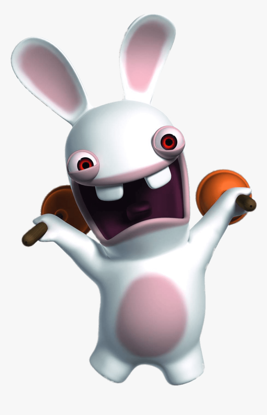 Rabbid Holding 2 Toilet Plugs, HD Png Download, Free Download