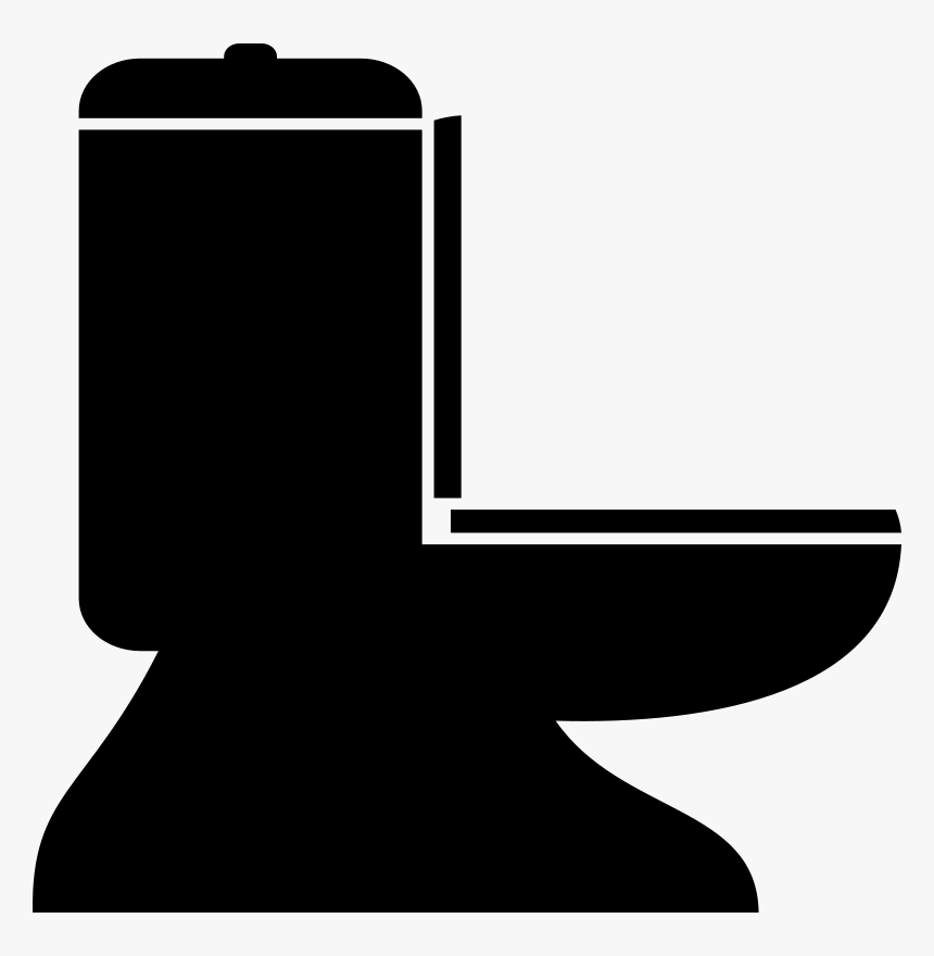 Public Toilet Bathroom Silhouette Clip Art, HD Png Download, Free Download