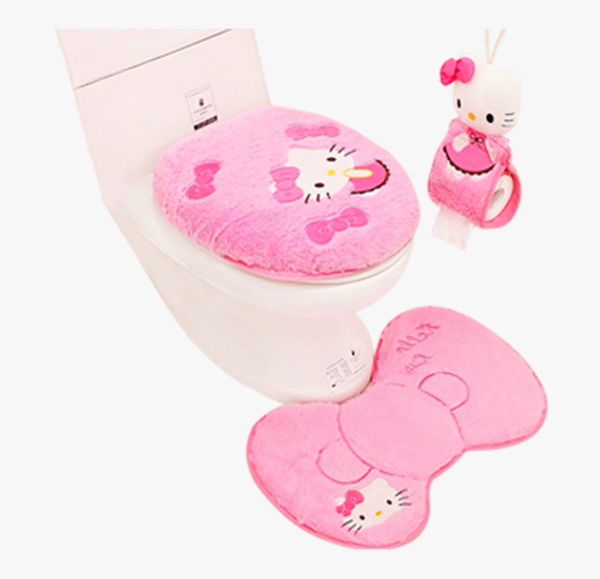 Cute Toilet Seat Home Toilet Set Three-piece European, HD Png Download, Free Download