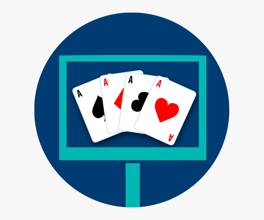 A Monitor Displays Four Playing Cards, All Aces - Poker, HD Png Download, Free Download
