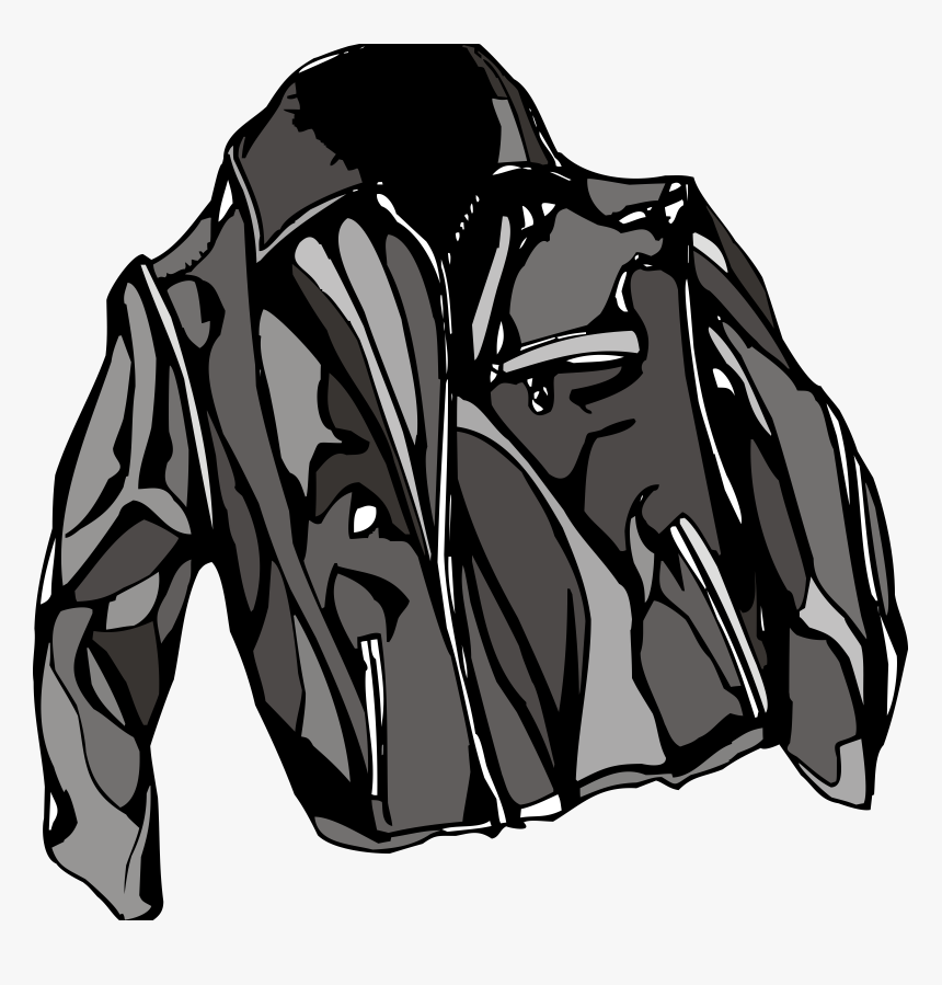 Eskimo Drawing Parka Coat - Leather Jacket Clip Art, HD Png Download, Free Download