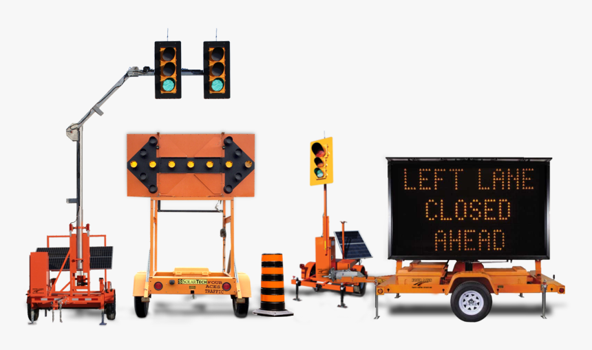 Portable Traffic Lights And Signs - Portable Traffic Signs, HD Png Download, Free Download