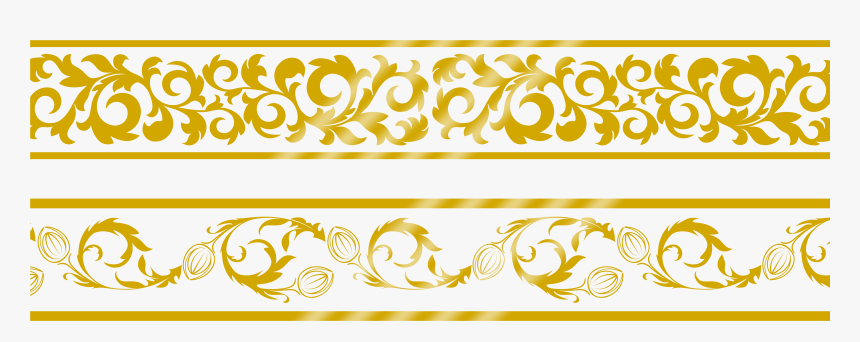 Transparent Gold Lace Clipart - Gold Border Design Png, Png Download -  kindpng