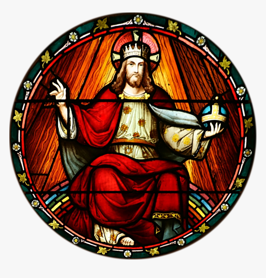 Catholic Stained Glass Window Free Png Image - Christ The King Stained Glass, Transparent Png, Free Download