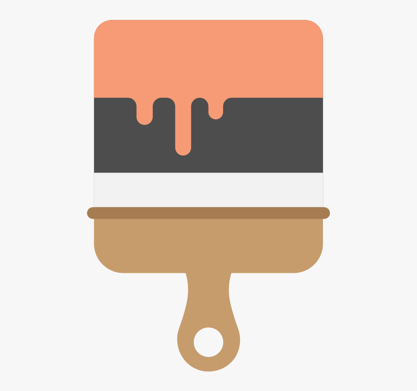 Paint Brush Flat Icon Vector, HD Png Download, Free Download