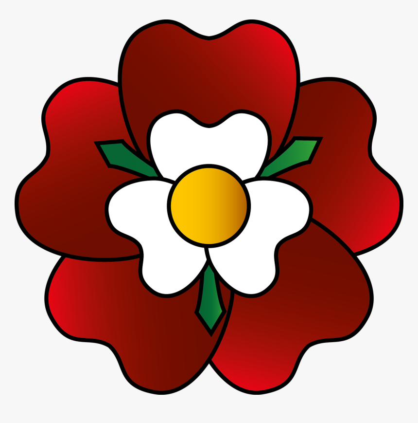 Red And White The Tudor Rose, HD Png Download, Free Download