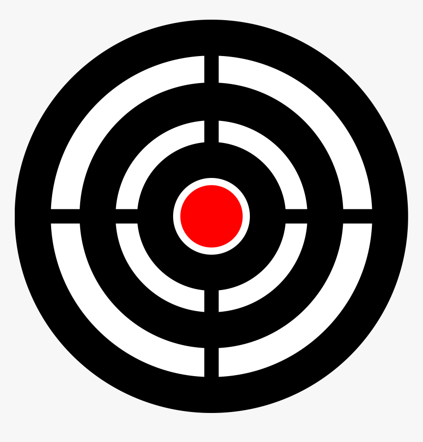 Aim Png - Transparent Background Bullseye Clipart, Png Download, Free Download