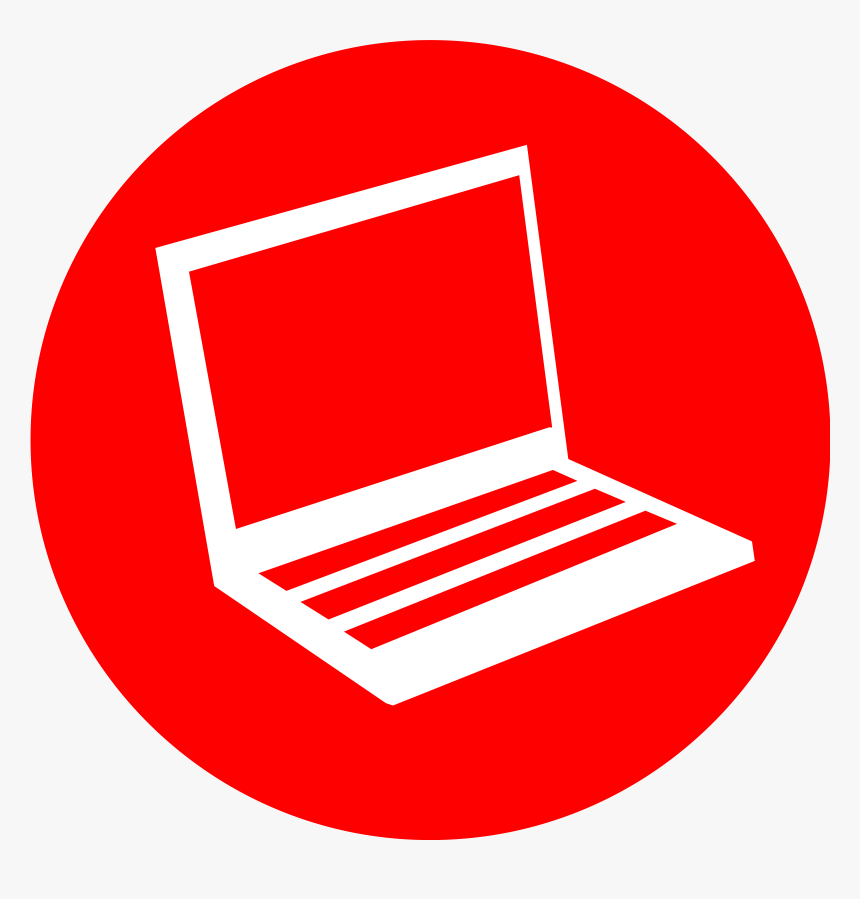 Red Laptop Clip Art, HD Png Download, Free Download