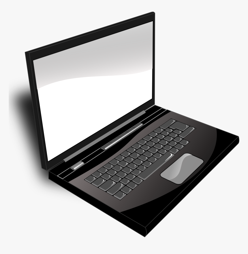 Technology,electronic Device,personal Computer,paper - Laptop Black And White, HD Png Download, Free Download
