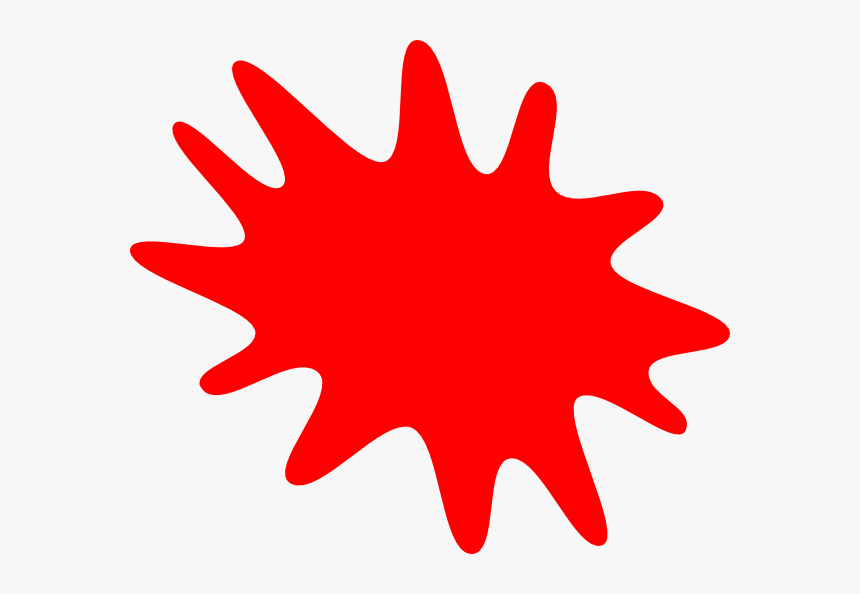 Red Paint Splatter Clip Art At Vector Clip Art Png - Red Clipart, Transparent Png, Free Download