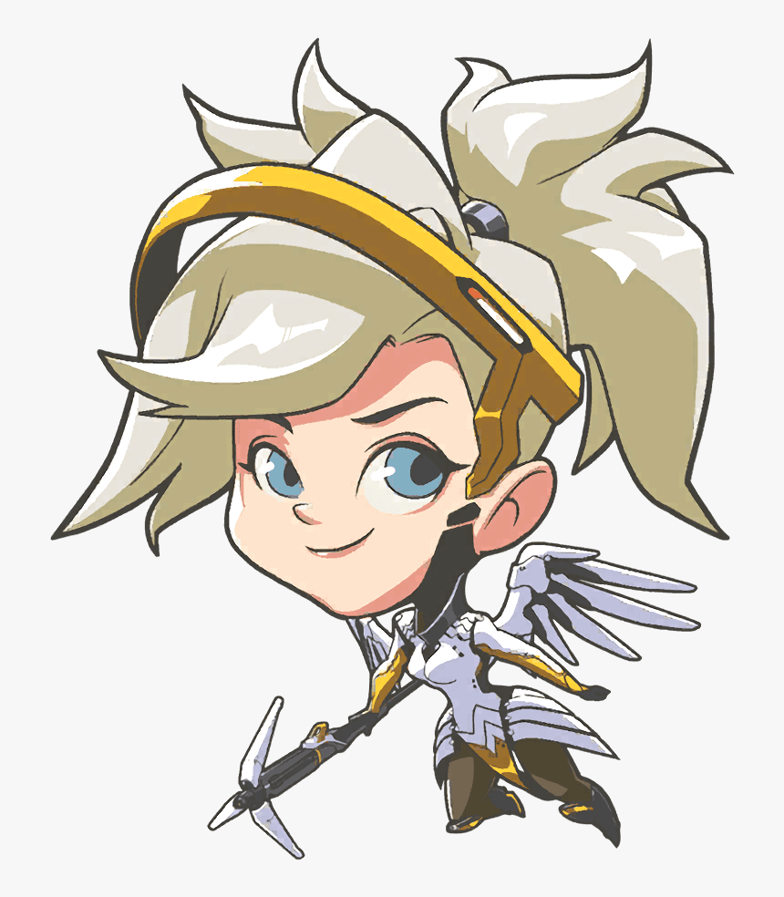 Overwatch Mercy Cute Spray Png, Transparent Png, Free Download