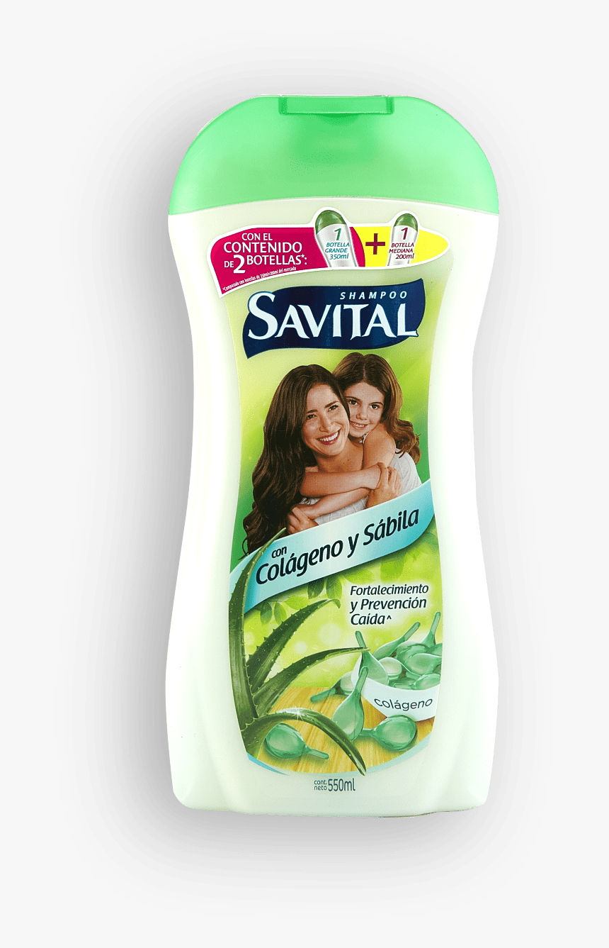 Shampoo savital Con Colageno Y Sábila - Savital, HD Png Download, Free Download