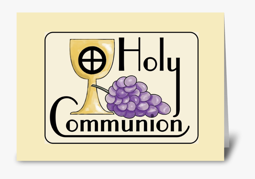 Communion Grapes And Cup Greeting Card - Seedless Fruit, HD Png Download, Free Download