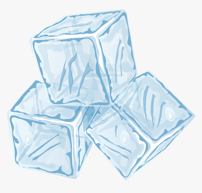 Ice Cubes Png Clip Art - Cartoon Ice Cubes Png, Transparent Png, Free Download