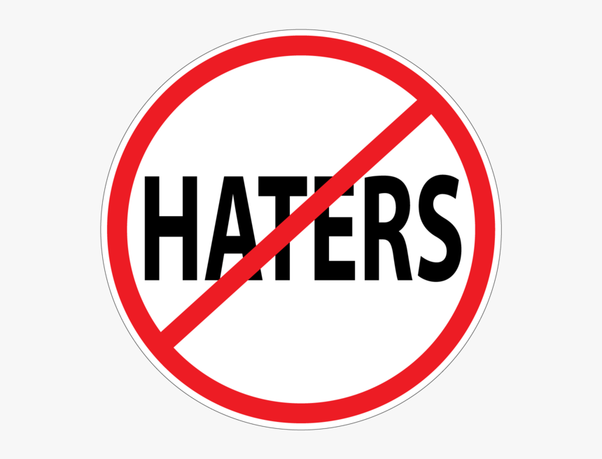 No Haters Button - Stop Bullying, HD Png Download, Free Download