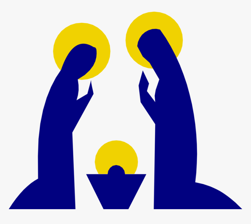 Human Behavior,silhouette,area - Jesus Mary And Joseph Png, Transparent Png, Free Download