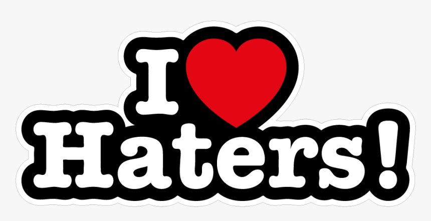 I Love Haters - Love Beaver Sticker, HD Png Download, Free Download