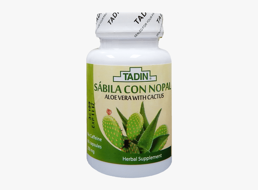 Tadin Capsules Aloe Vera With Cactus - Aloe, HD Png Download, Free Download