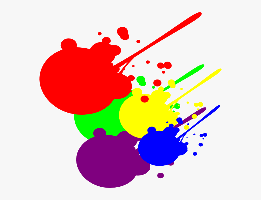 Paint Splatter Clip Art At Clker Vector Clip Art - Paint Clipart, HD Png Download, Free Download