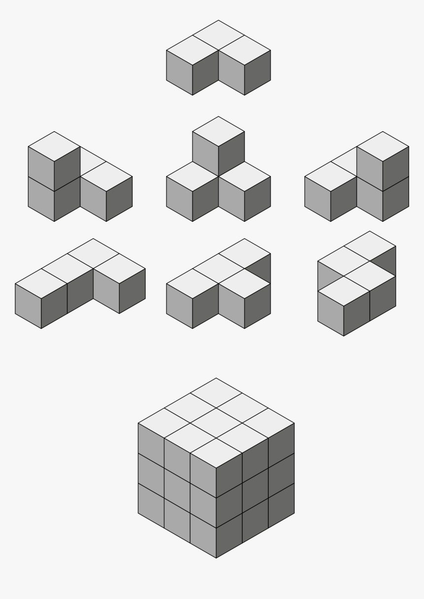 Soma Cube Clip Arts - Soma Cube Png, Transparent Png, Free Download