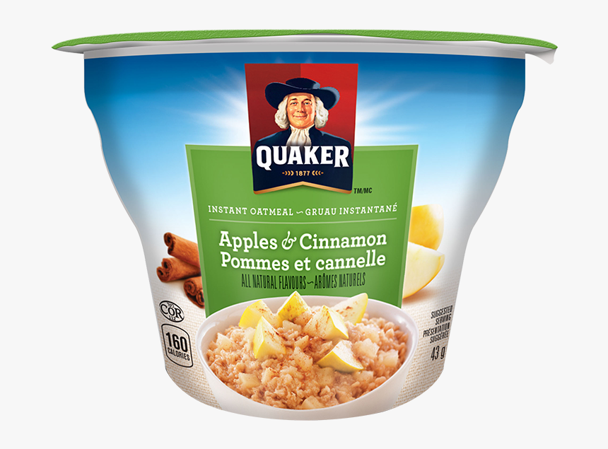 Quaker® Apples & Cinnamon Instant Oatmeal Cup - Quaker Oats Apple Cinnamon, HD Png Download, Free Download