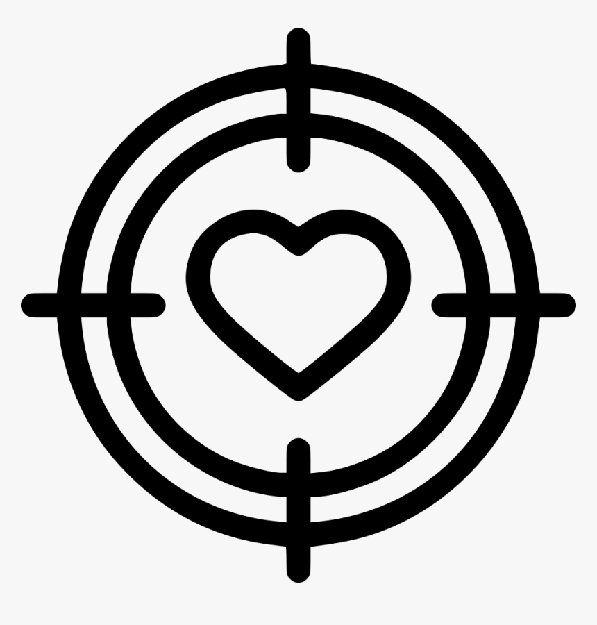 Romantic Valentine Day Dart Game Aim Archer Comments - Sniper Symbol, HD Png Download, Free Download