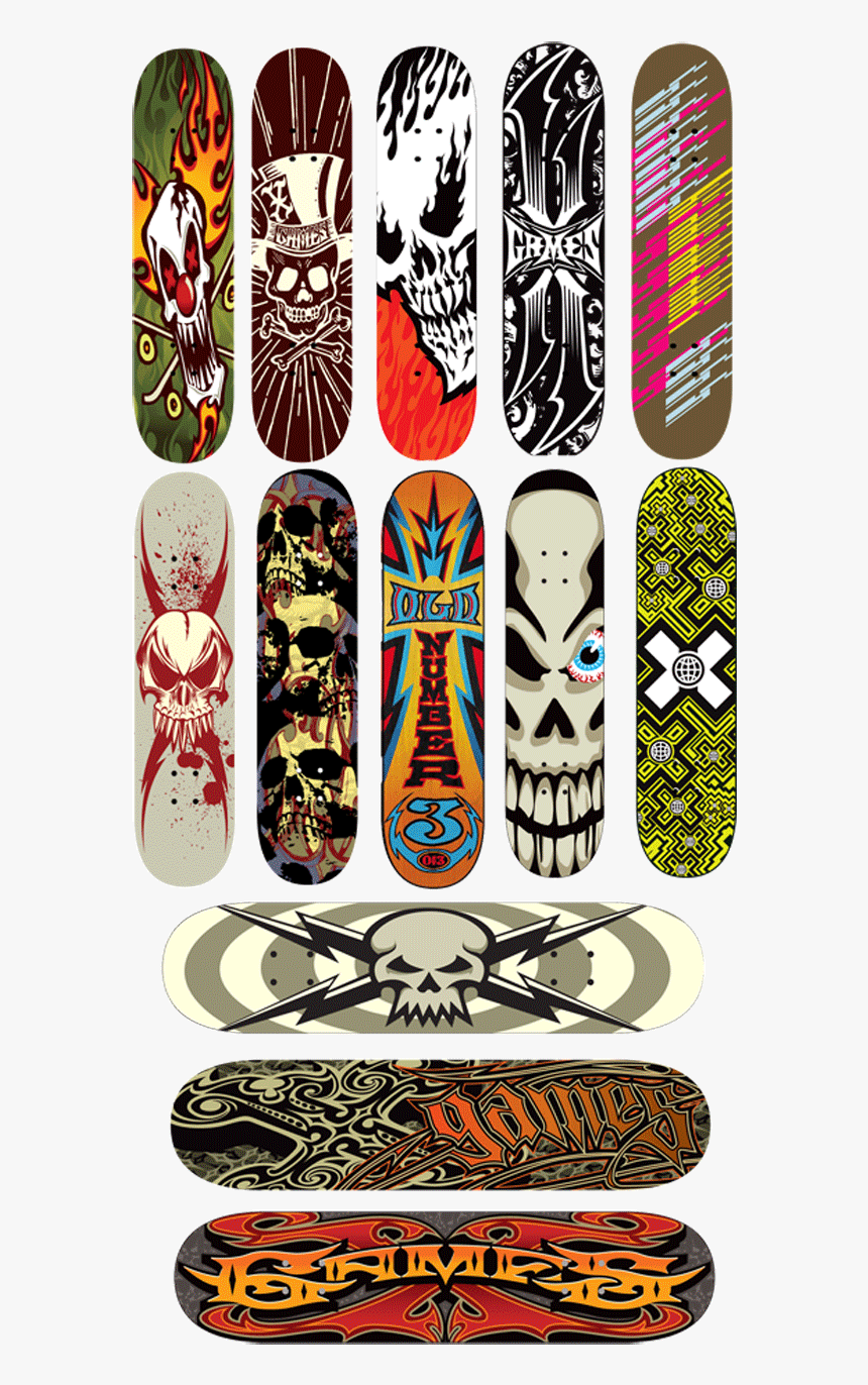 Transparent Skateboard Template Png - X Games Finger Skates, Png Download, Free Download