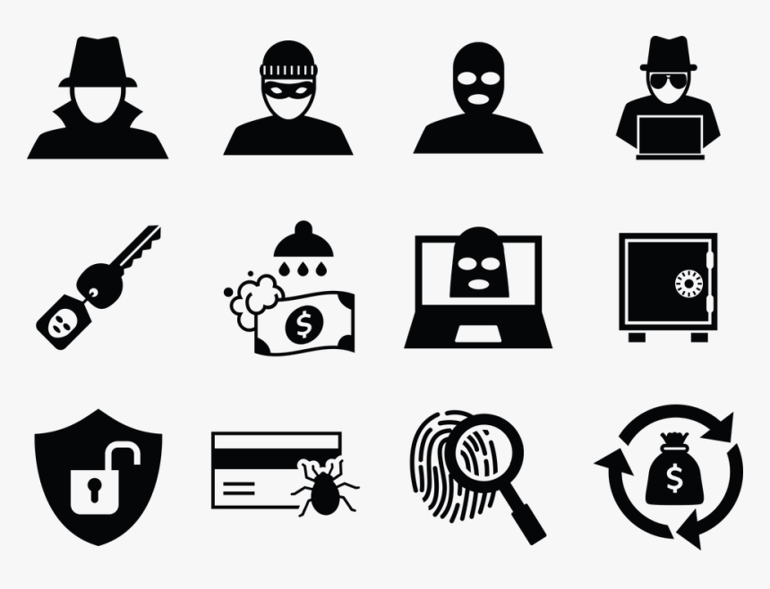 Crime, Criminal, Theft - Vector Thief Icon, HD Png Download, Free Download