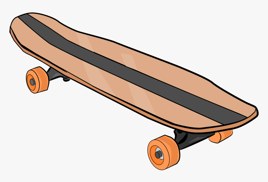 Skateboard Black And White Clipart Clipart - Skateboard Clipart, HD Png Download, Free Download