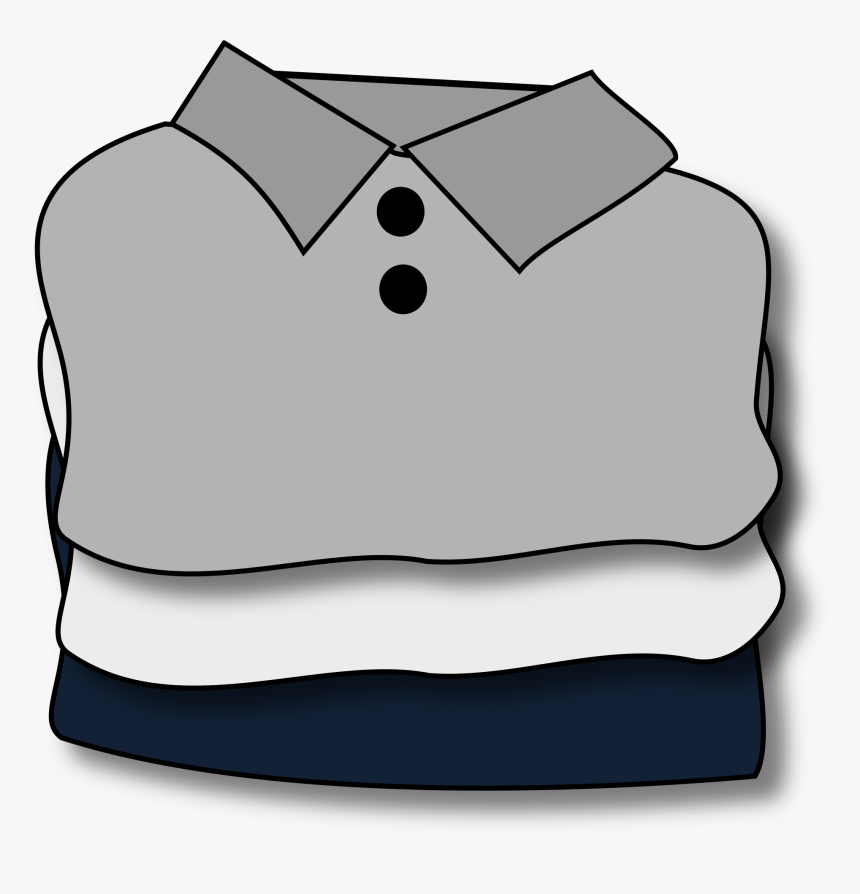 Folded Clothes Medium Image - Transparent Background Folded Clothes Clipart, HD Png Download, Free Download