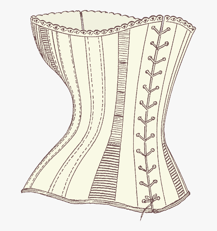 Backside Of A Corset, - Corset, HD Png Download, Free Download