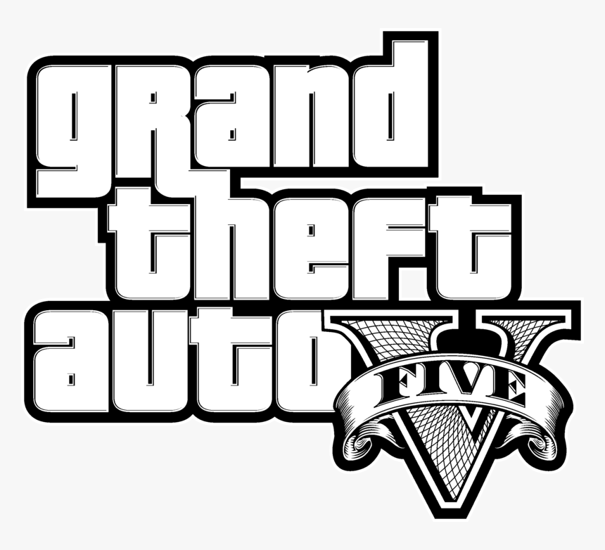 Loading Auto Screen Text Theft Grand Logo - Grand Theft Auto V Logo Vector, HD Png Download, Free Download