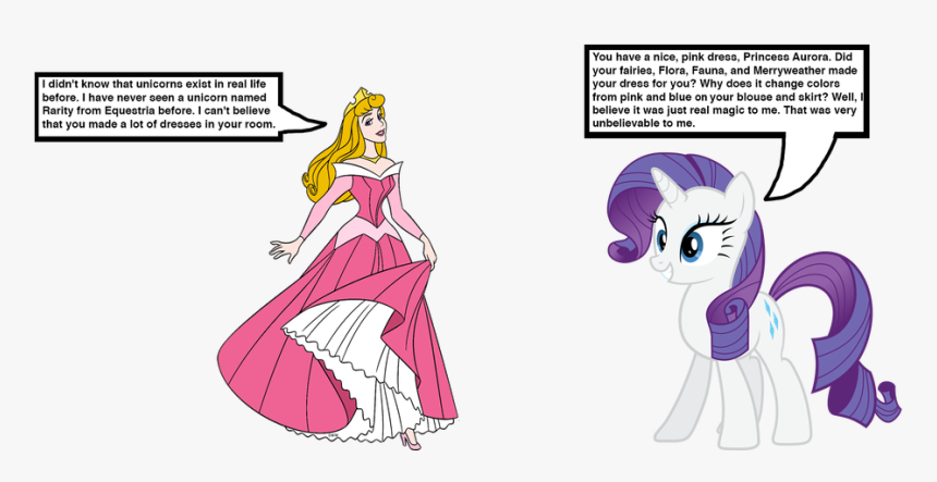 Rarity Meets Princess Aurora - Mlp Rarity X Thunderlane, HD Png Download, Free Download