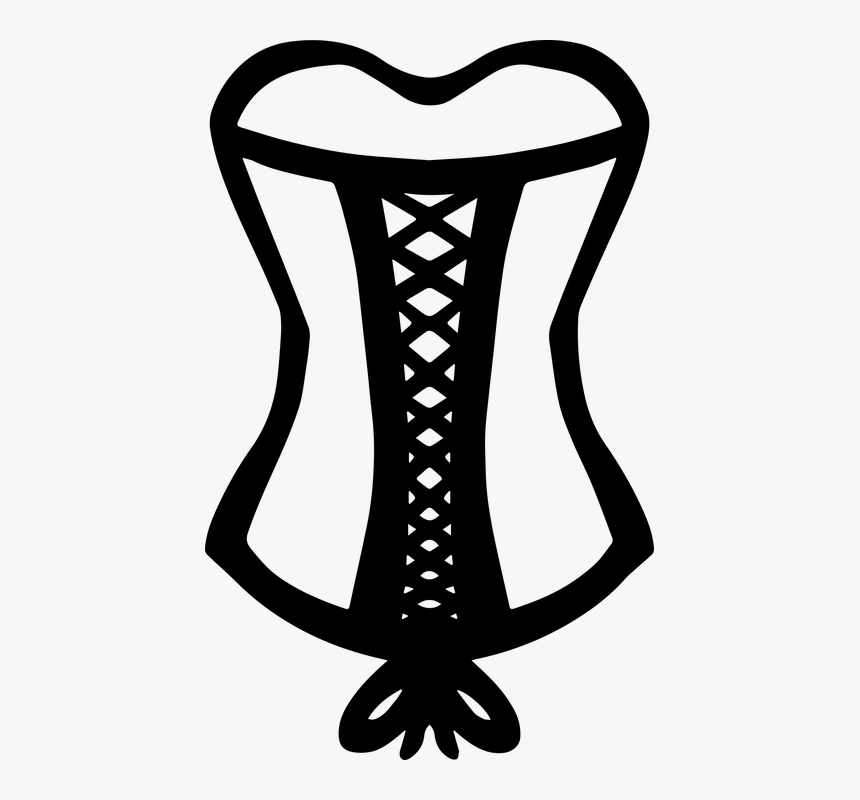 Laced, Corset, Fashion, Clothing, Binding, Elegant - Corset Drawing, HD Png Download, Free Download