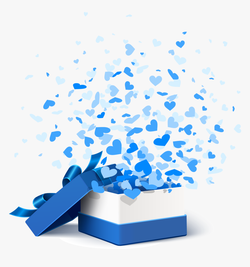 Box Blue Paper Vector Gift Png Image High Quality Clipart - Blue Gift Box Png, Transparent Png, Free Download