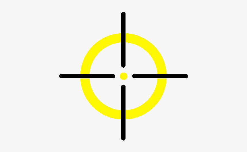 Thickercrosshairyellow - Cs Go Crosshair Png Transparent, Png Download, Free Download