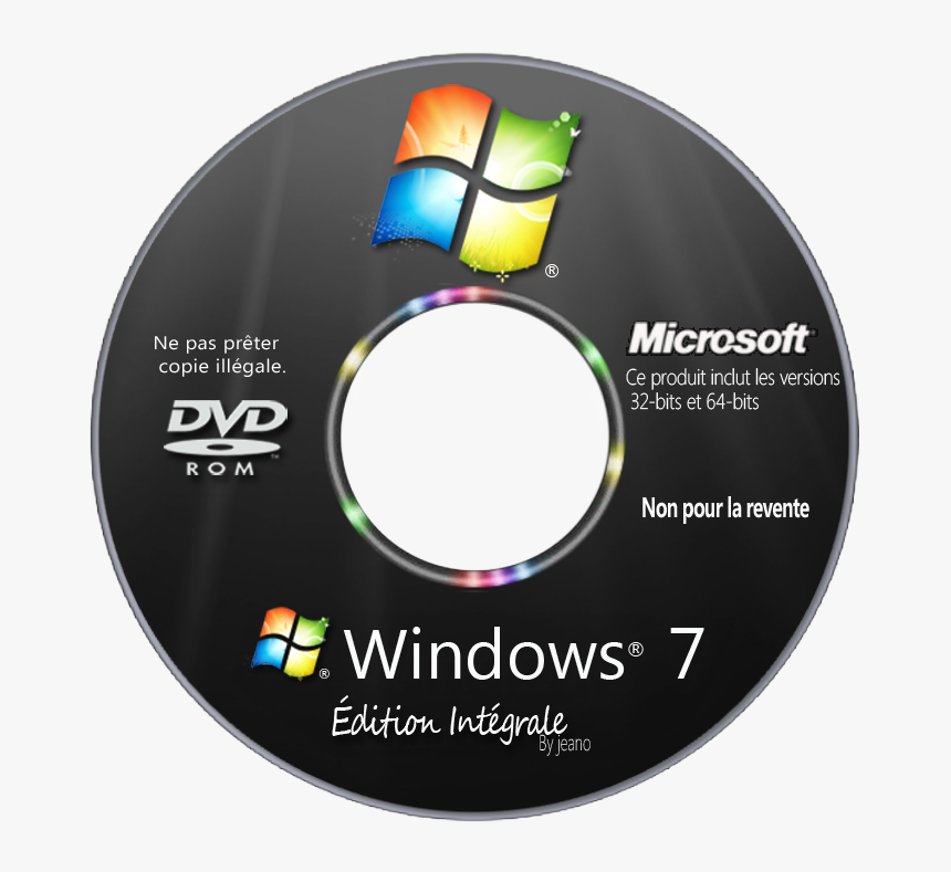 Windows Cd Cover Png Transparent Image - Windows 7 Ultimate 32 Bits, Png Download, Free Download