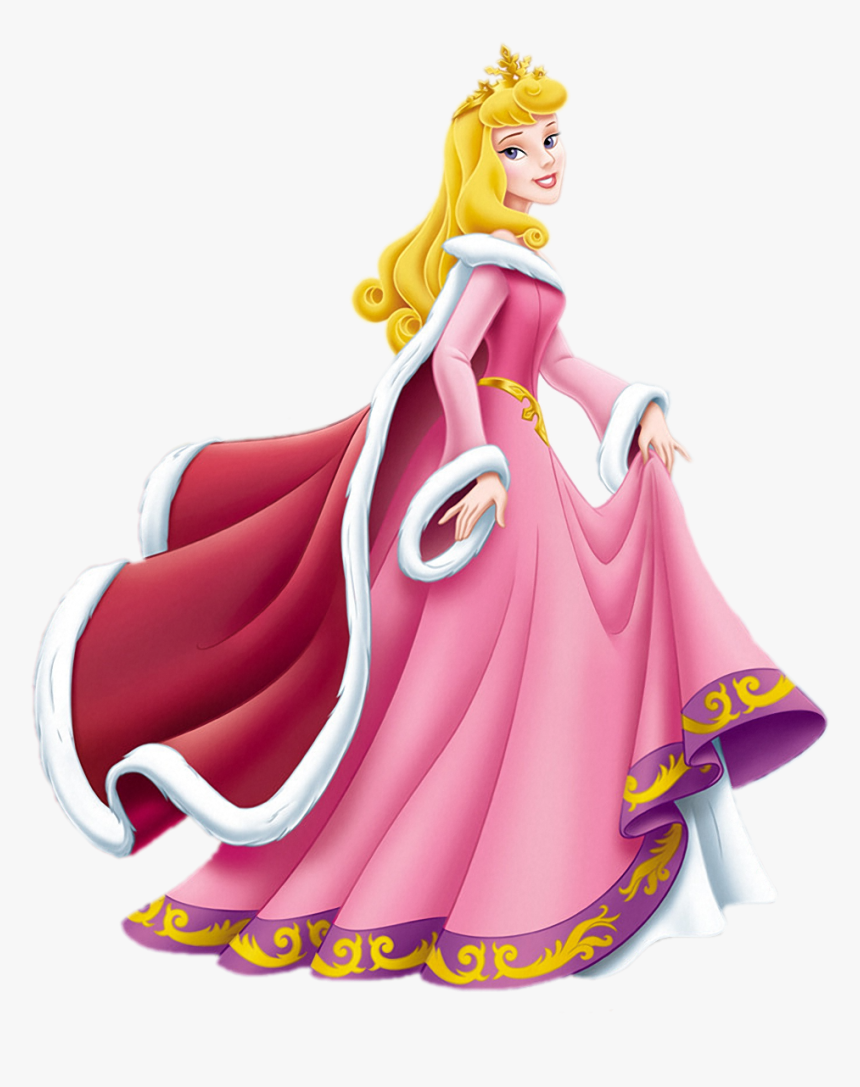 Aurora Clipart - Disney Princess In Winter Dress, HD Png Download, Free Download